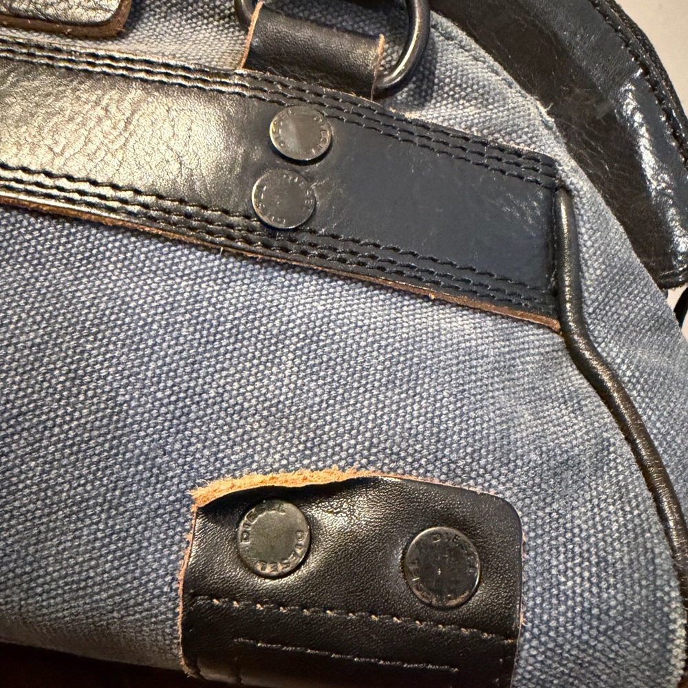 Vintage 90’s Diesel Canvas & Leather Mini Bag - Picture 6 of 12